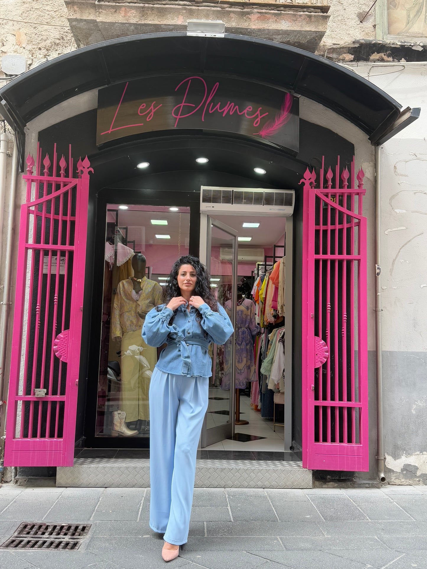 Pant palazzo vita alta