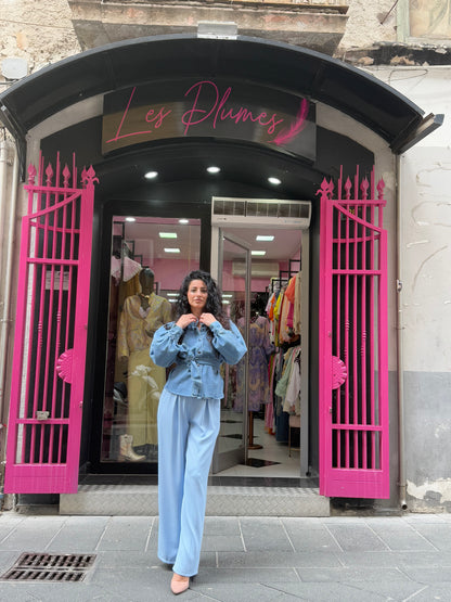 Pant palazzo vita alta