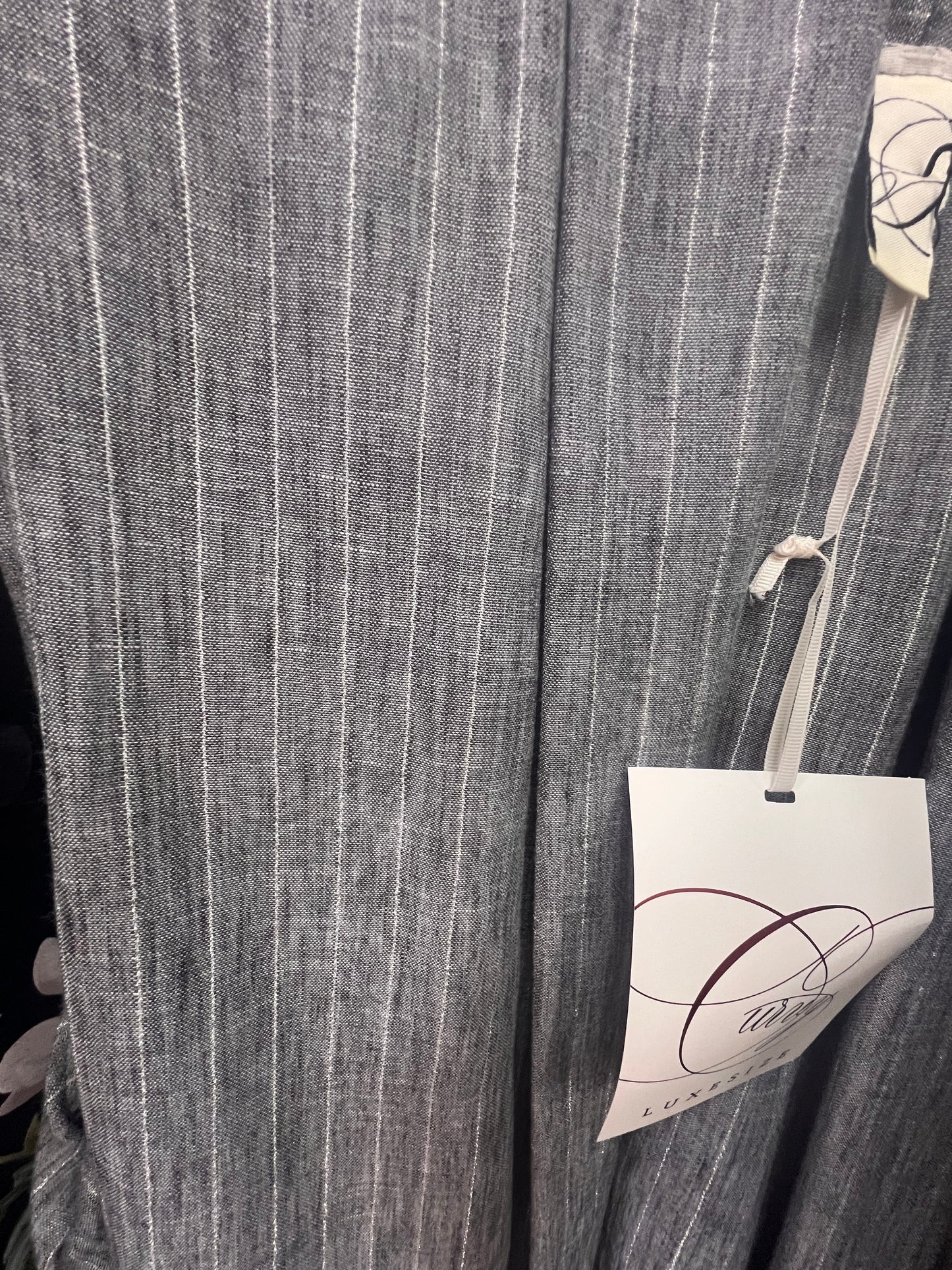 Tailleur gessato gilet e Panta palazzo